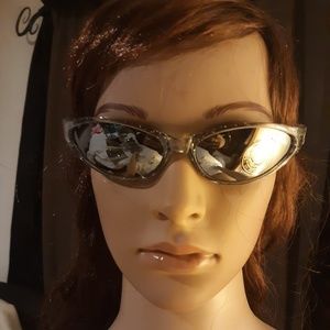 Sunglasses Womens Gray Glitter Sunglasses
